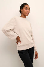 Charger l&#39;image dans la galerie, Chandail beige manche bouffante Kaffe - 10507905
