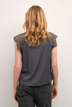 Charger l&#39;image dans la galerie, Blouse dentelle grisCream - 10611693
