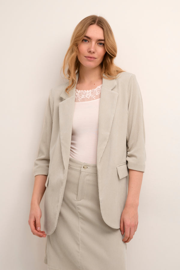 Blazer corde du roi Cream - 10611806
