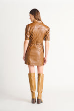 Charger l&#39;image dans la galerie, Robe cuirette brune Dex - 2222001D-brun moyen
