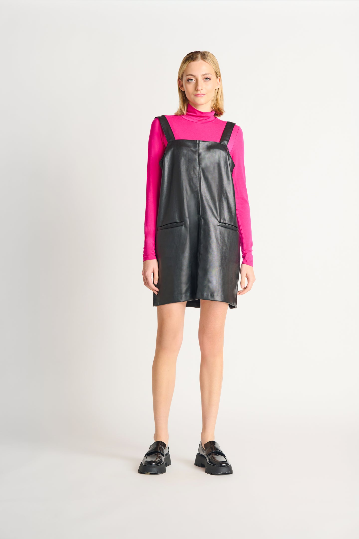 Robe cuirette noir Dex - 2222003D-noir