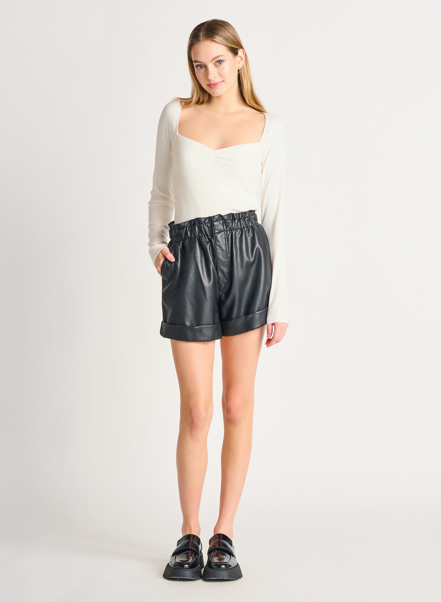 Short cuirette noir black tape - 2222200 T