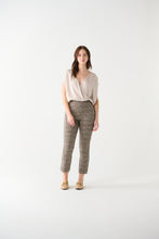 Charger l&#39;image dans la galerie, Pantalon pied poule black tape - 2222226T-pied de poule marron

