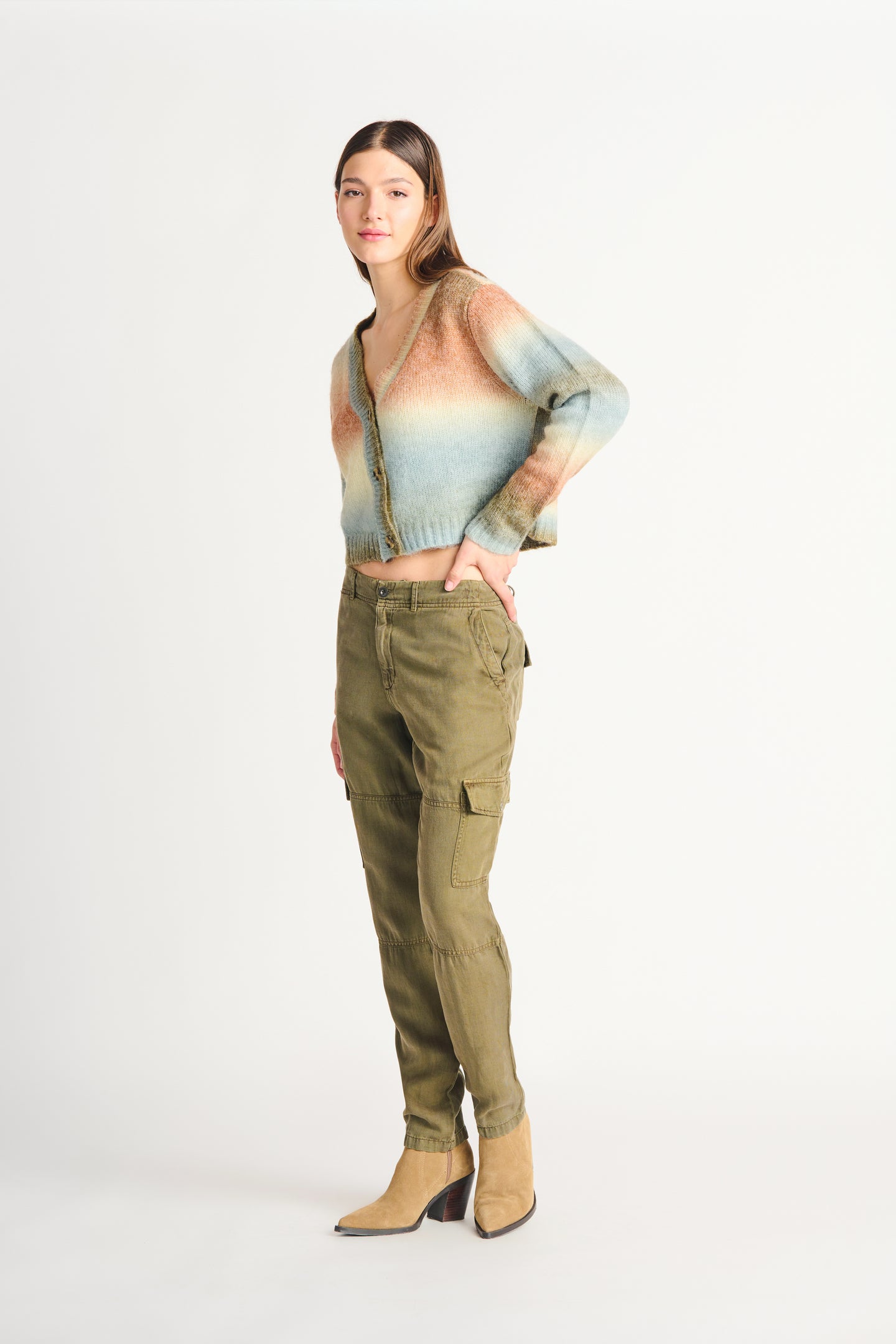 Pantalon cargo kaki Dex - 2222709D