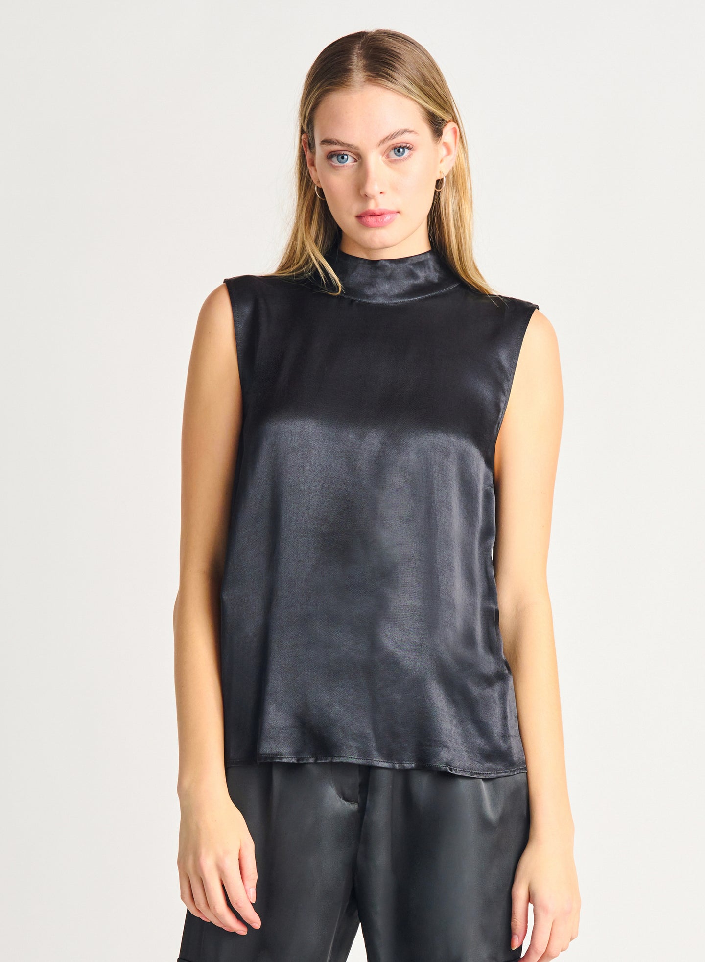 Haut satin noir black tape - 2223547T-noir