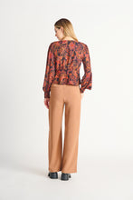 Charger l&#39;image dans la galerie, Blouse paisley orange/violet black tape - 2223708T- paisley orange/violet
