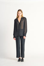 Charger l&#39;image dans la galerie, Blouse noir black tape - 2223714T-noir
