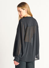 Charger l&#39;image dans la galerie, Blouse noir black tape - 2223714T-noir
