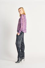 Charger l&#39;image dans la galerie, Blouse lilas lurex Dex - 2223736D-lilas tonal lurex

