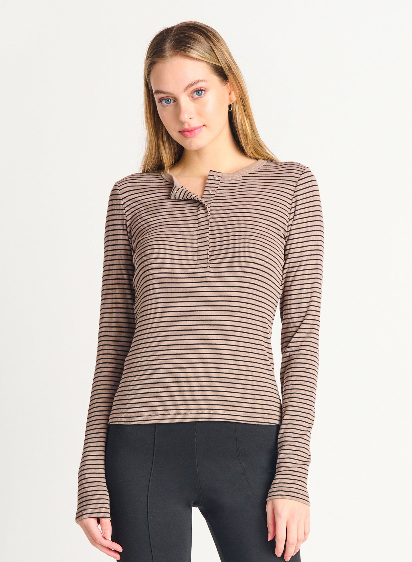 Chandail bande tan noir Black tape - 2224032 T