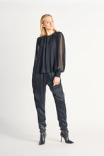 Charger l&#39;image dans la galerie, Blouse paillette manche ballon Dex - 2224058D-noir
