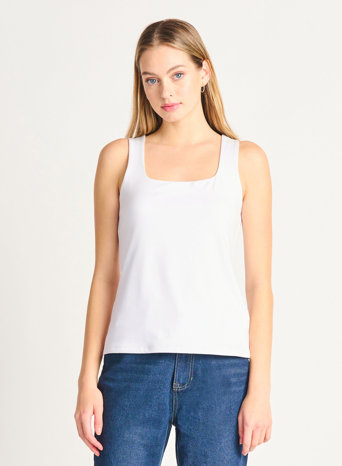 Camisole blanche black tape - 2224303T - blanc