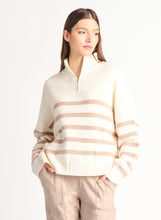Charger l&#39;image dans la galerie, Tricot rayure zip Dex - 2227034D-rayure
