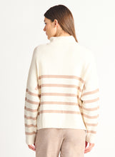 Charger l&#39;image dans la galerie, Tricot rayure zip Dex - 2227034D-rayure
