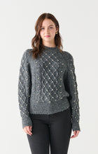 Charger l&#39;image dans la galerie, Tricot perle gris black tape - 2227064T-mix gris
