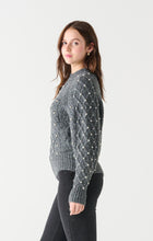 Charger l&#39;image dans la galerie, Tricot perle gris black tape - 2227064T-mix gris
