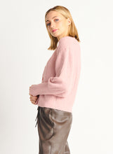 Charger l&#39;image dans la galerie, Cardigan tricot rose Dex - 2227071D- rose pastel
