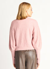 Charger l&#39;image dans la galerie, Cardigan tricot rose Dex - 2227071D- rose pastel
