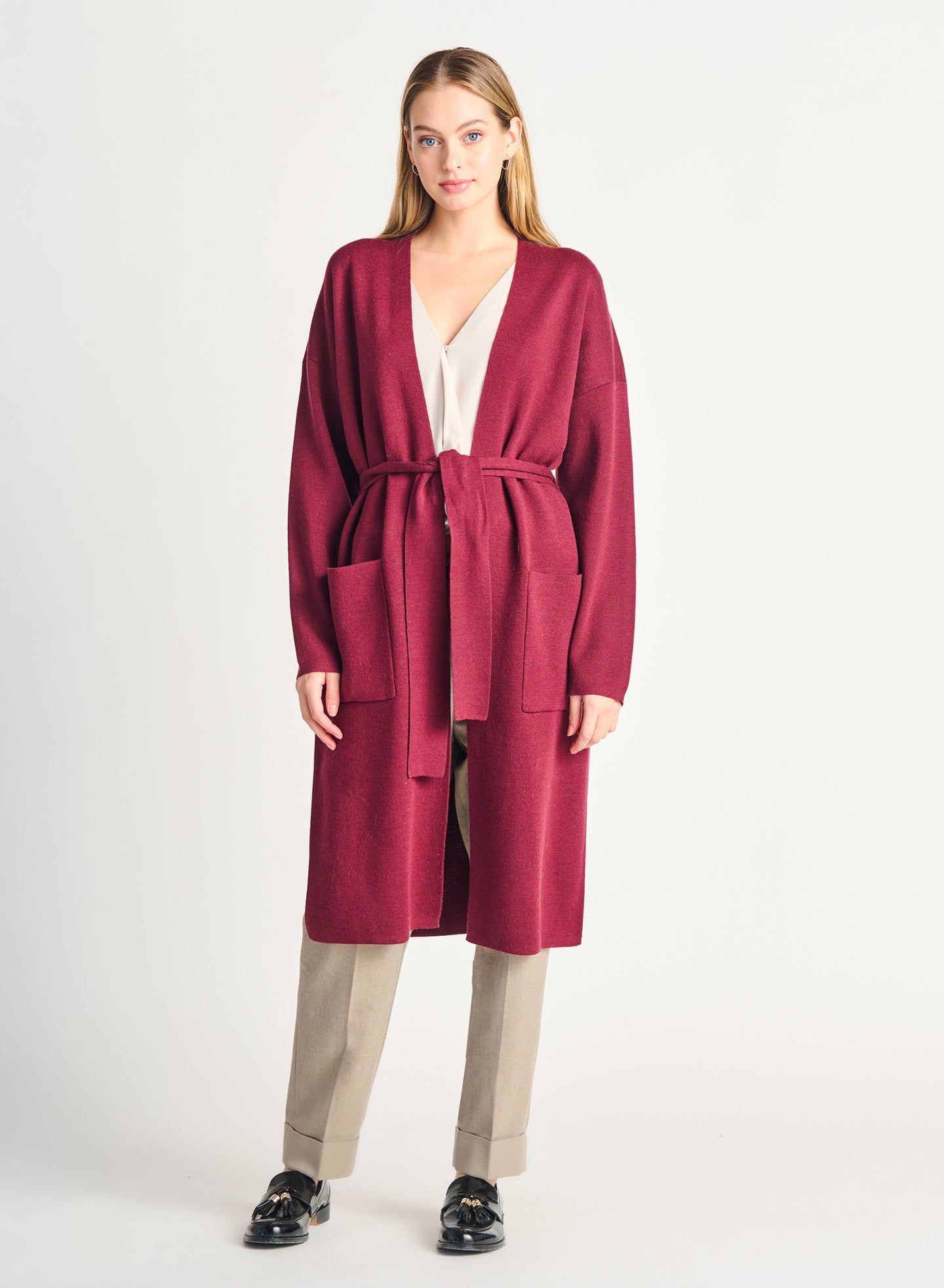 Cardigan bourgogne black tape - 2227260T-vin de bourgogne