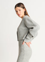 Charger l&#39;image dans la galerie, Cardigan Tricot gris dex - 2227291D-melange gris clair
