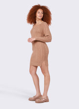 Charger l&#39;image dans la galerie, Robe tricot camel Dex - 2227502D-chameau
