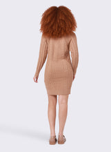 Charger l&#39;image dans la galerie, Robe tricot camel Dex - 2227502D-chameau
