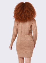 Charger l&#39;image dans la galerie, Robe tricot camel Dex - 2227502D-chameau
