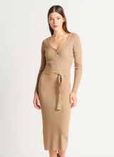 Charger l&#39;image dans la galerie, Robe camel Dex - 2227514D-melange marron clair
