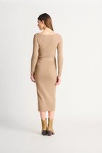 Charger l&#39;image dans la galerie, Robe camel Dex - 2227514D-melange marron clair
