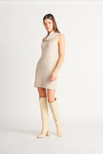 Charger l&#39;image dans la galerie, Robe tricot taupe dex - 2227515D-taupe clair
