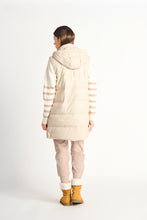 Charger l&#39;image dans la galerie, Doudoune off white cuirette Dex - 2229006D-sable
