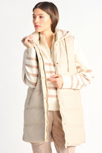 Charger l&#39;image dans la galerie, Doudoune off white cuirette Dex - 2229006D-sable
