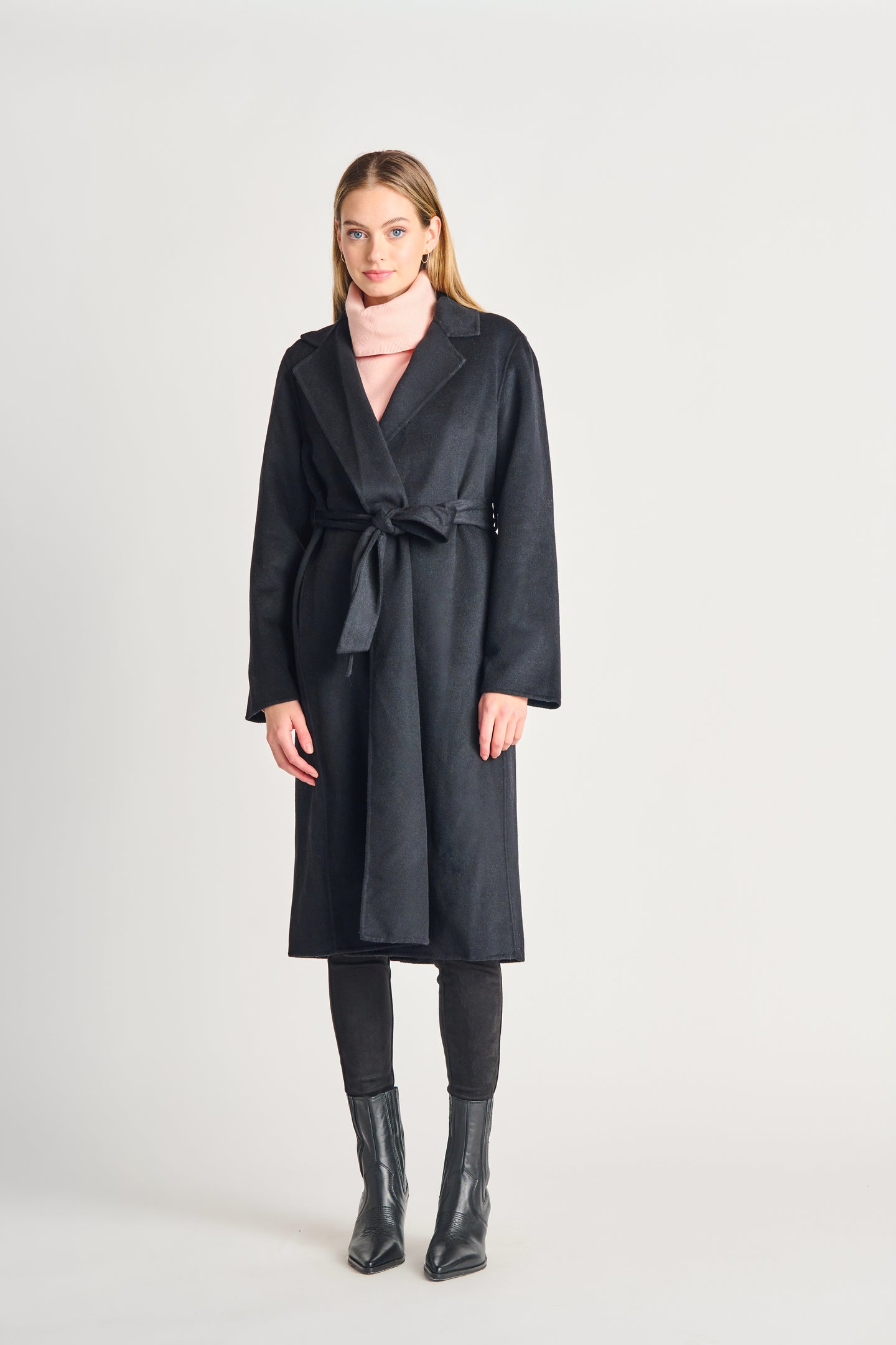 Manteau long noir black tape - 2229754T-noir