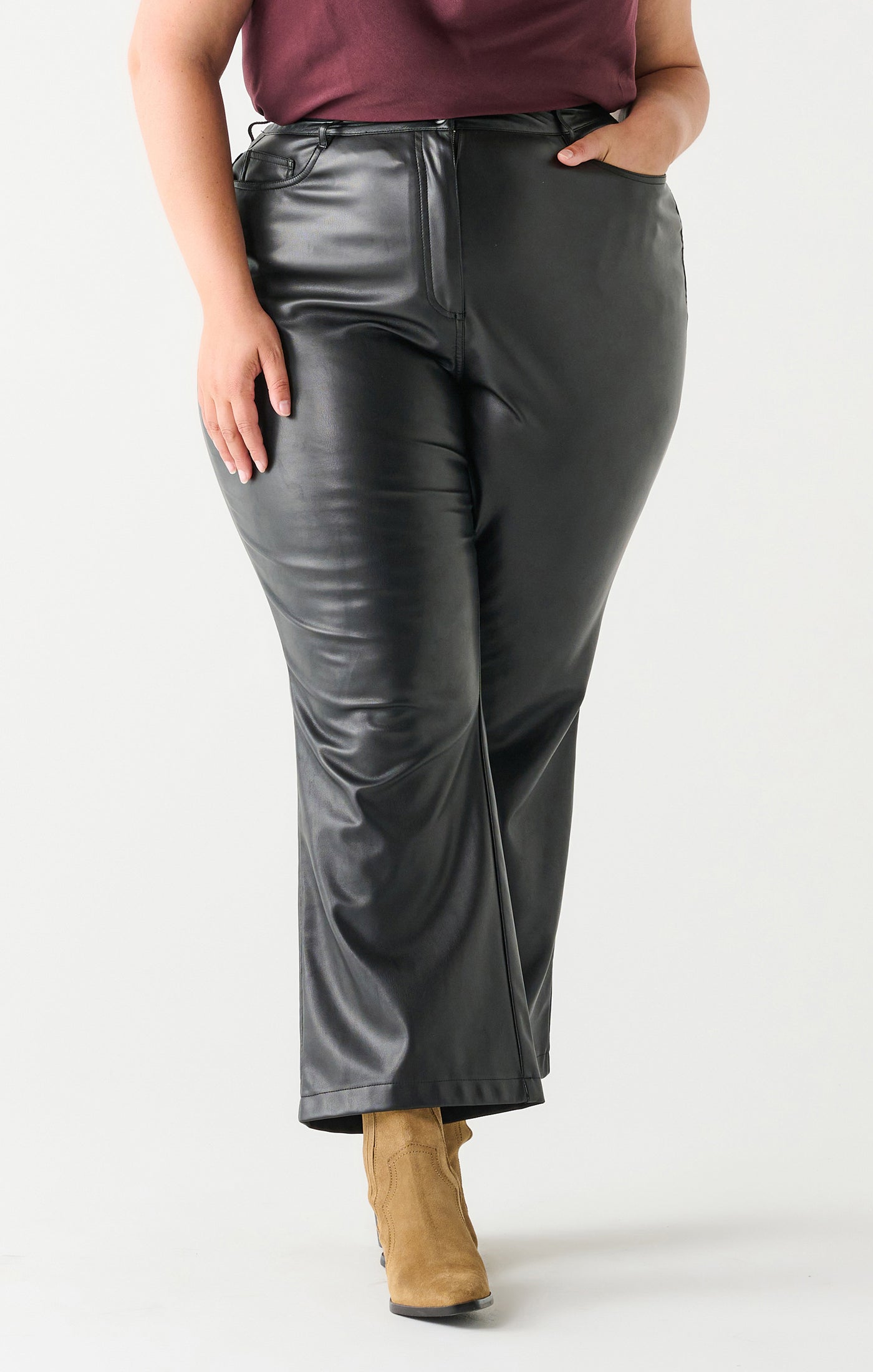 Pantalon cuirette Dex plus - 2272229DP-noir