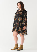 Charger l&#39;image dans la galerie, Robe floral tauve Dex plus - 2272511 DP - floral tauve
