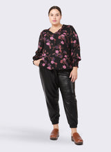 Charger l&#39;image dans la galerie, Blouse fleurie Dex plus - 2273527DP-pivoines rose pourpre

