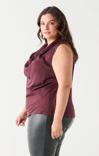 Charger l&#39;image dans la galerie, Camisole  satin bourgogne Dex plus - 2273528DP
