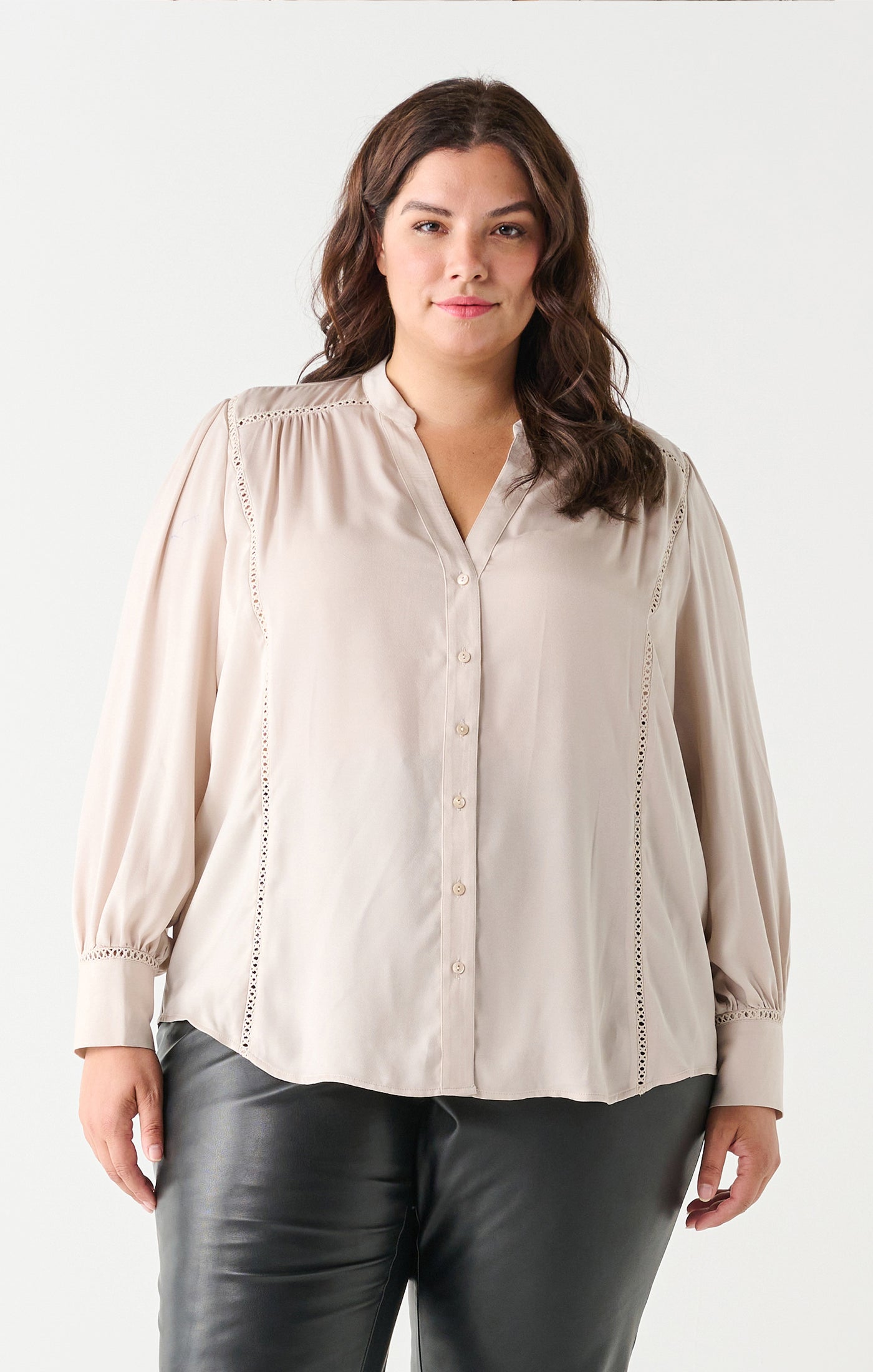 Blouse beige Dex plus - 2273718DP - beige Clair