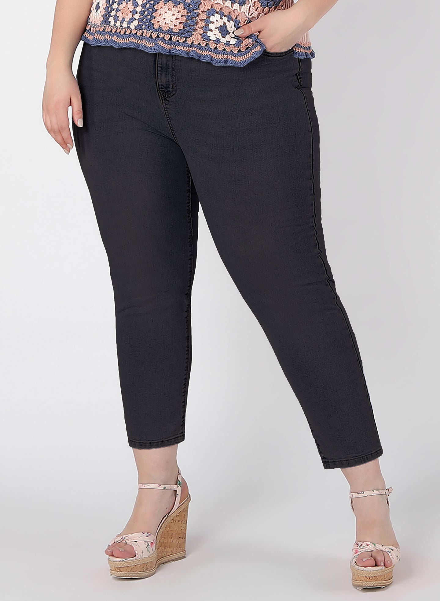 Jeans noir Dex plus - 2275250DP-delave noir