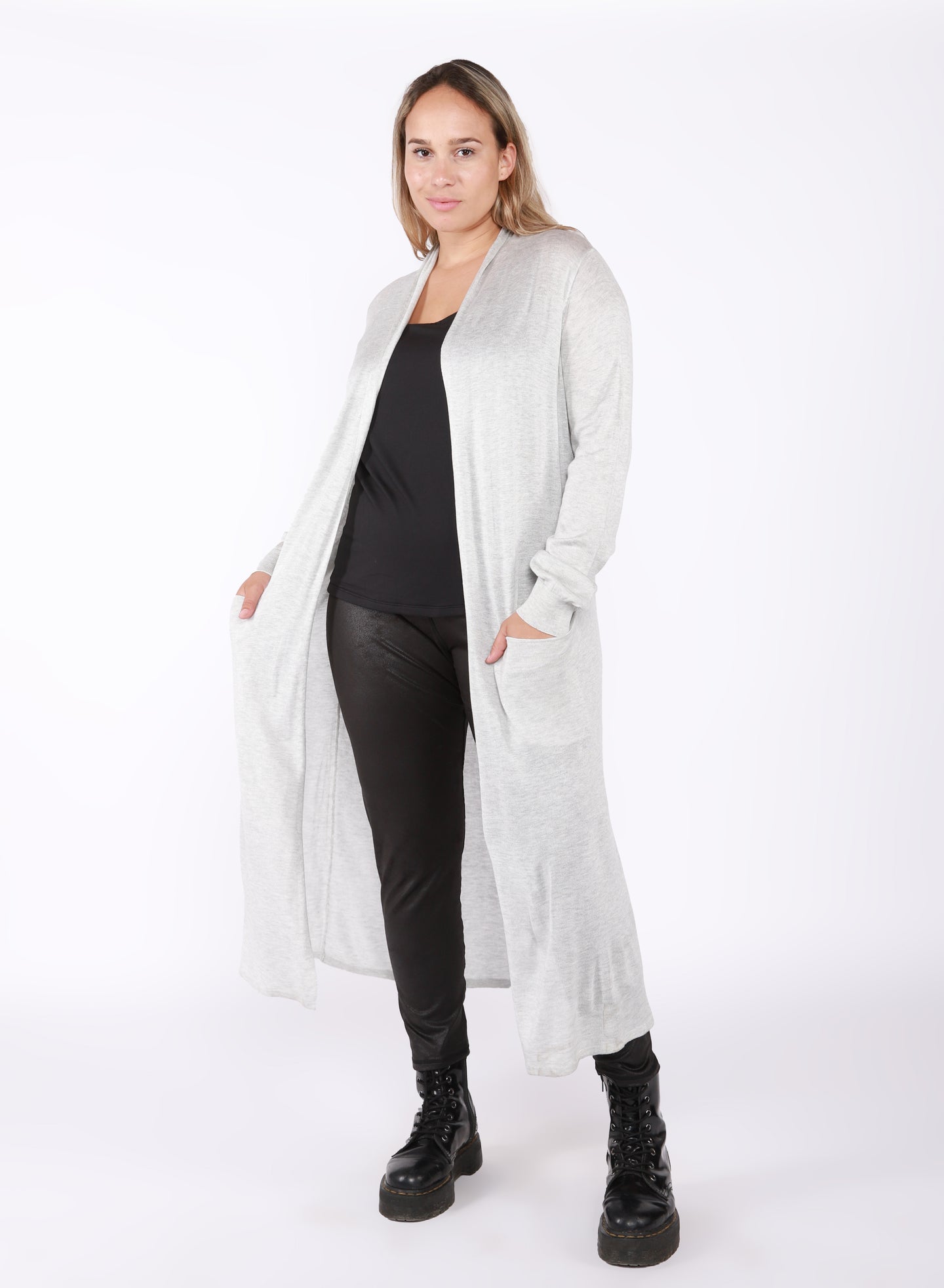 Cardigan gris clair Dex plus - 2277293 DP