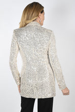 Charger l&#39;image dans la galerie, Blazer paillette champagne Frank Lyman - 239814U-beige/silver
