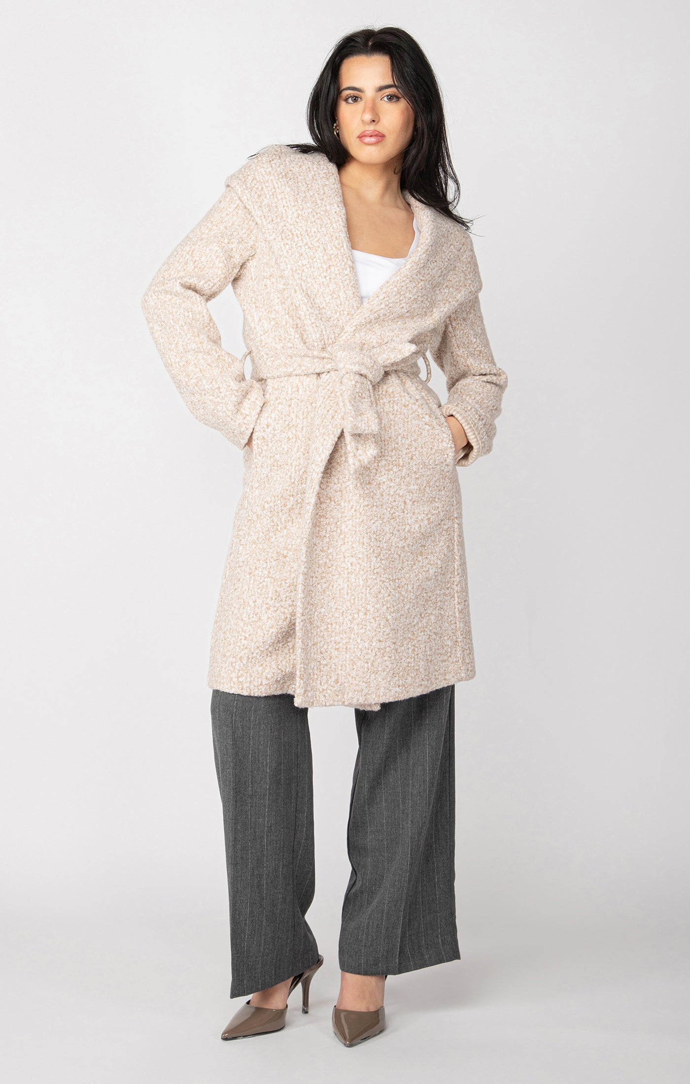 Trench - Black Tape - 2429016T-Cream