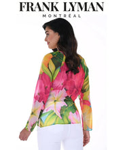 Charger l&#39;image dans la galerie, Blouse print Frank Lyman - 246483-fushia green
