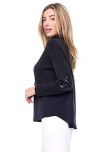 Charger l&#39;image dans la galerie, Chandail patch paillette noir UP - 30318UP-noir
