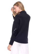 Charger l&#39;image dans la galerie, Chandail patch paillette noir UP - 30318UP-noir
