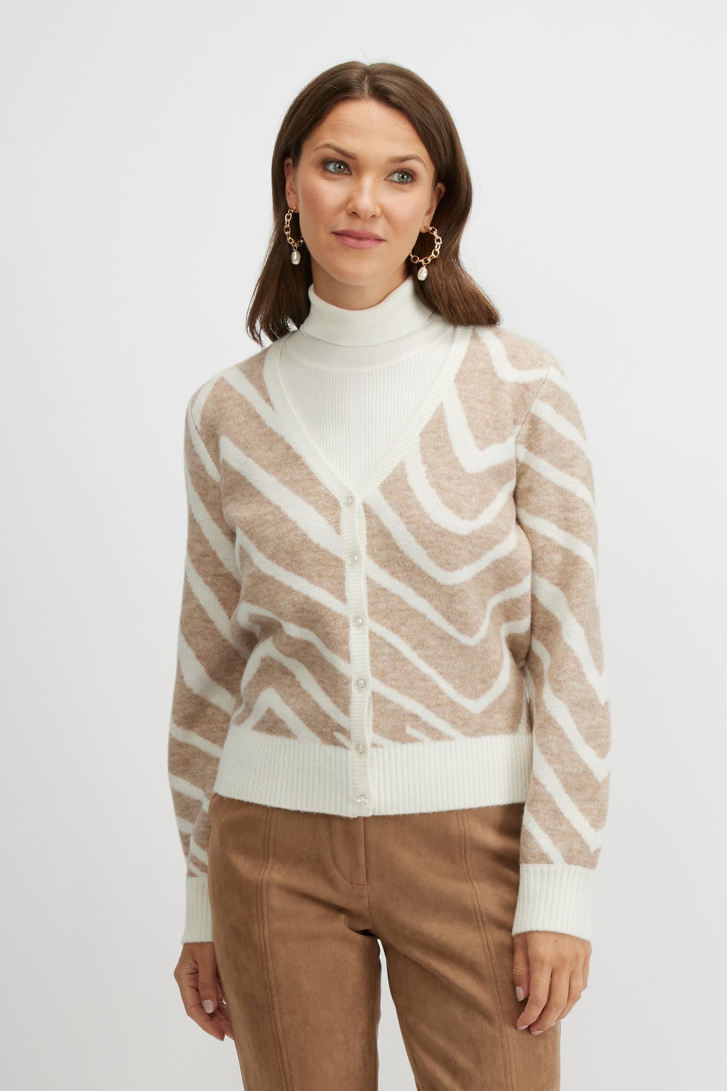 Cardigan beige Emproved - A2313