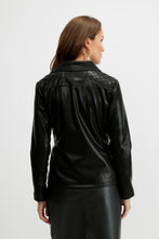 Charger l&#39;image dans la galerie, Jacket cuirette noir Emproved - A2324
