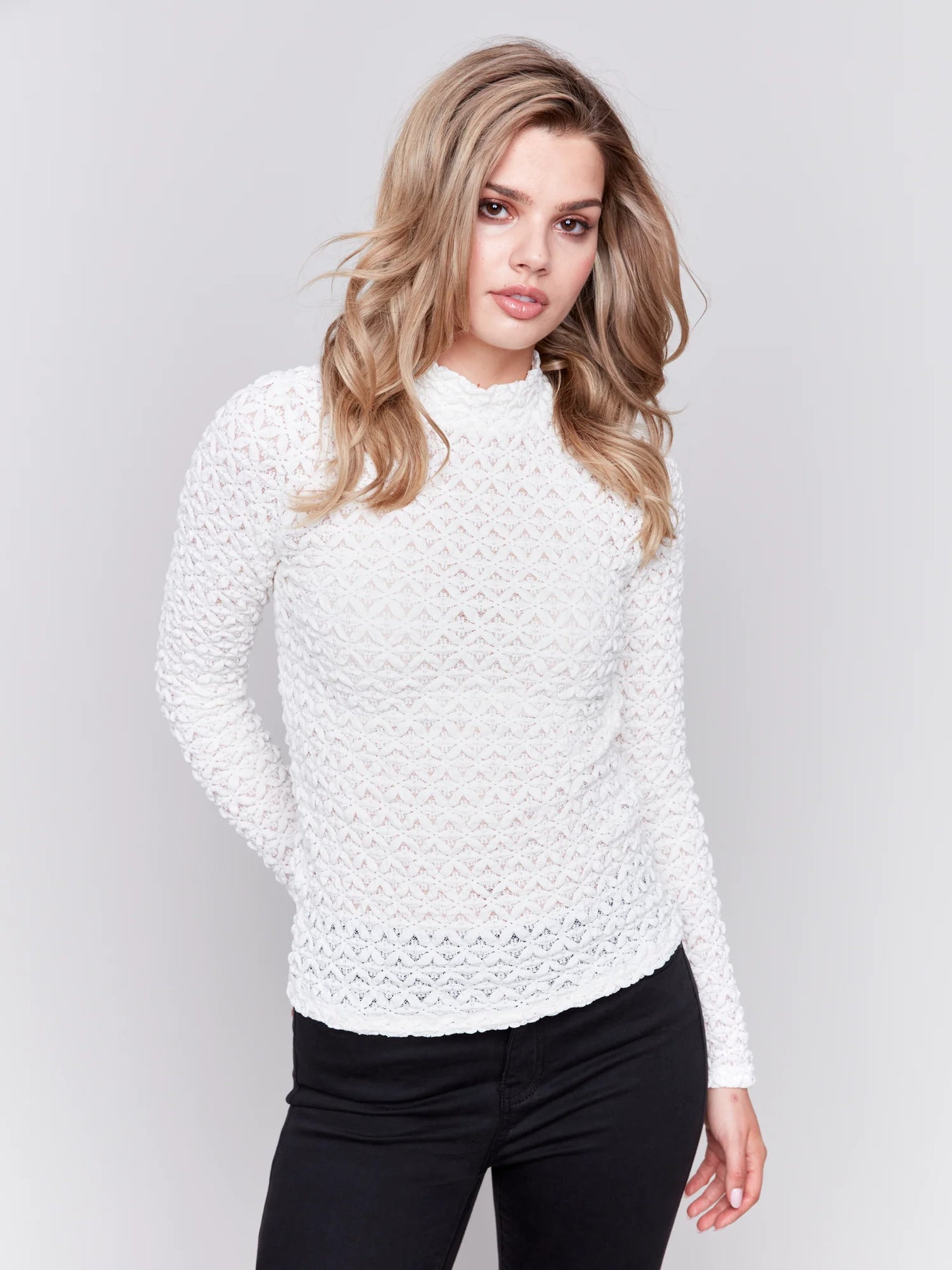 Haut - Charlie B- C1371PK-042C- Écru