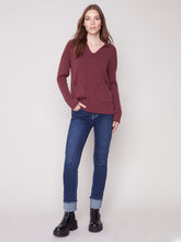 Charger l&#39;image dans la galerie, Tricot bourgogne charlie b - C2547
