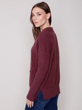 Charger l&#39;image dans la galerie, Tricot bourgogne charlie b - C2547
